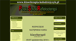 Desktop Screenshot of klawiterapia-kolodziejczyk.pl